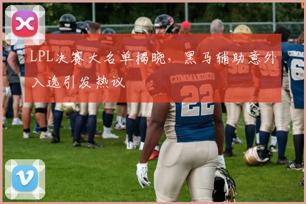 LPL决赛大名单揭晓，黑马辅助意外入选引发热议